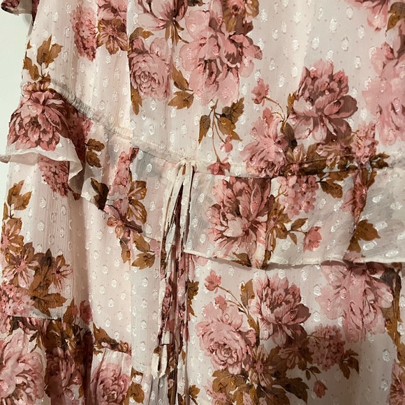 Rachel Parcell Ruffle Floral Tiered Midi Dress - Picture 4 of 5